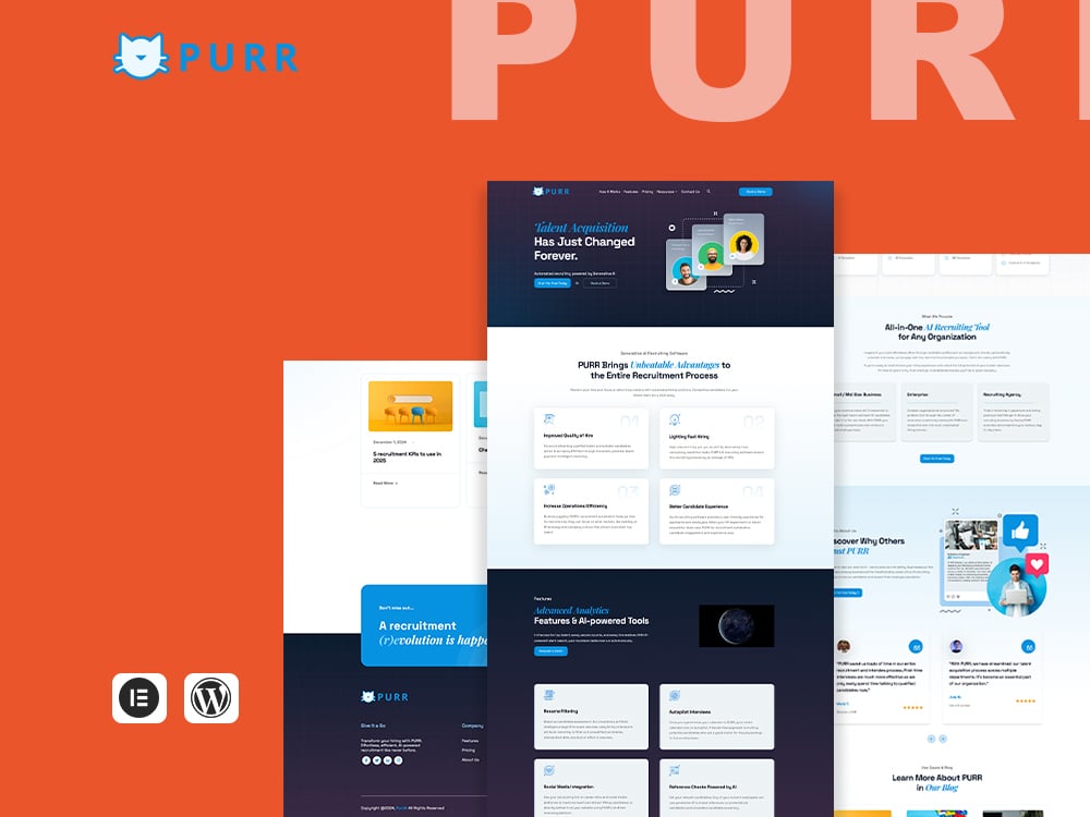 Usepurr.ai – WordPress Project