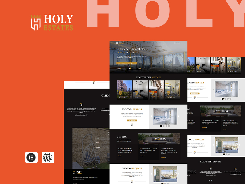 Holyestates – WordPress Project